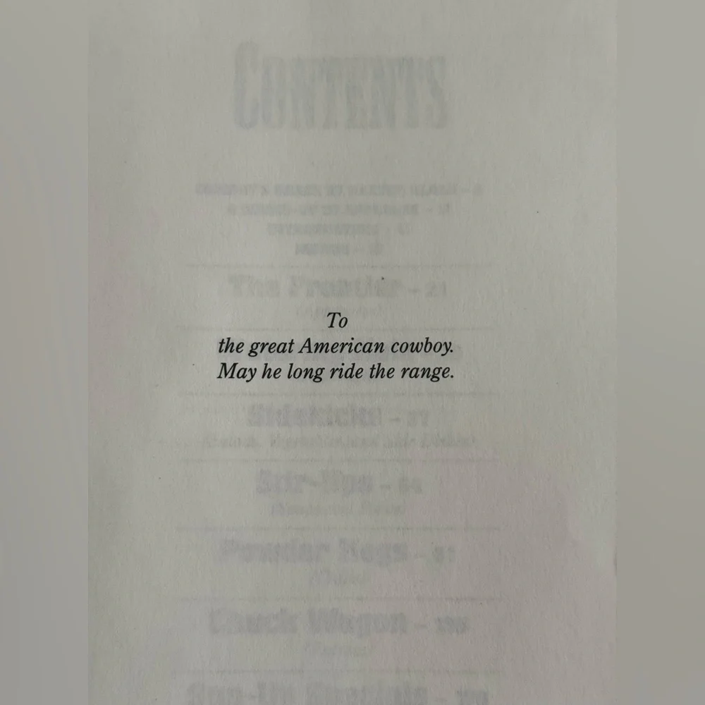 The All-American Cowboy Cookbook with over 300 recipes & full of classic photos